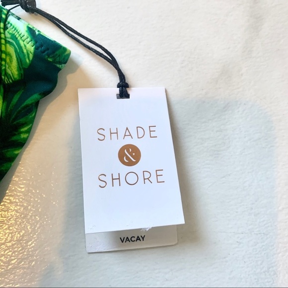 Shade & shore palm leaf green bikini top 34D - Picture 4 of 11